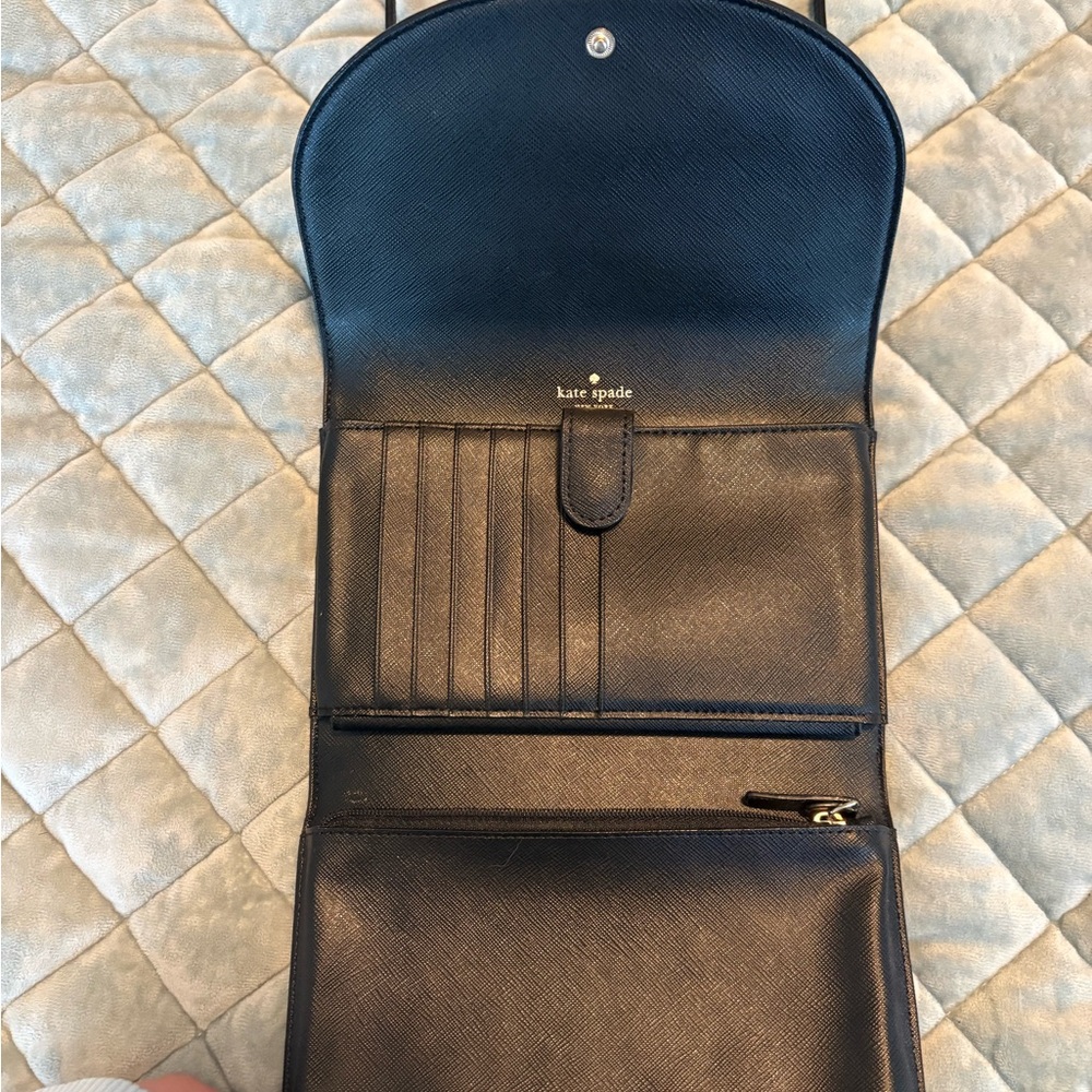 kate spade Black Crossbody Bag with Pink Ear Accents - Picture 8 of 9